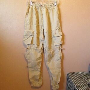 Women's Tan Cargo Lined Pants